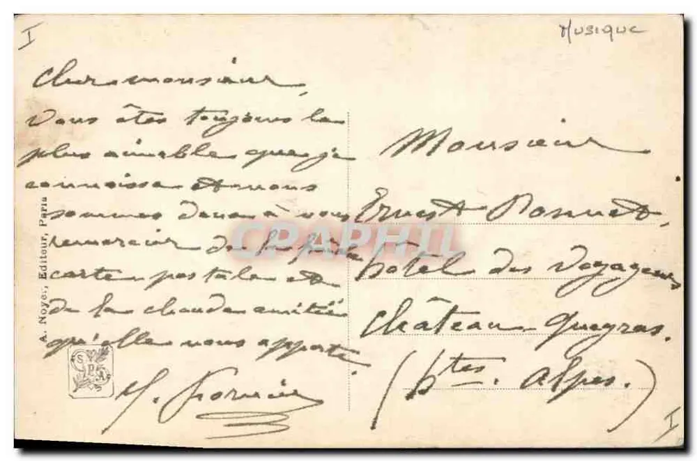 Junge Mädchen am Klavier — Salon 1911 — L. Gros — Verleger J.A.N. Paris, n° 668 - Rückseite