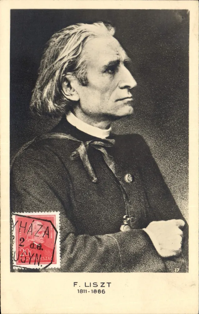 F. Liszt — retrato em busto — Edição CHANTAL, Rueul-Malmaison - Frente