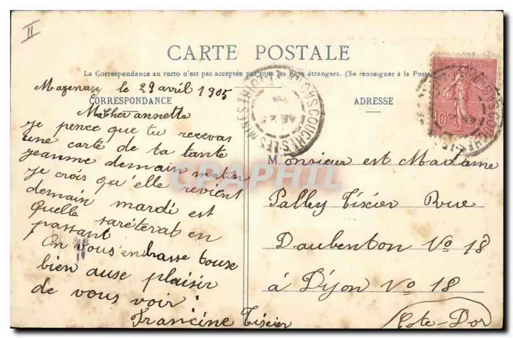 Fetische - Glückbringer — Phototype A. Bergeret & Cie, Nancy - Rückseite