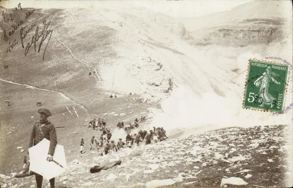 Soldaten in den Bergen — Feldzug in Algerien — Verlag unbekannt - Vorderseite