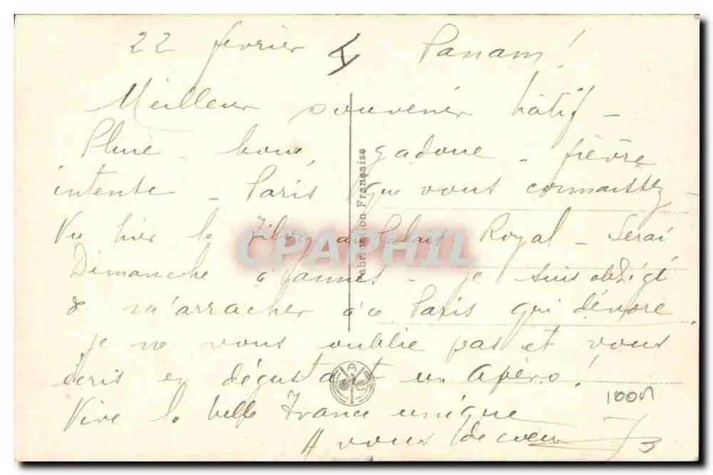 Soldado francês — vitória 1914-1918 — por G. Scott, n° 764 - Verso