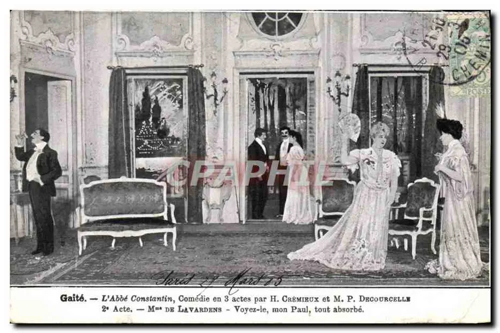 Gaité — L'Abbé Constantin, Comédie en 3 actes — Éditeur : Collection du "Photo-Programme" — N° 20184 - Frente