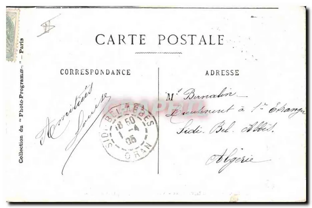 Gaité — L'Abbé Constantin, Comédie en 3 actes — Éditeur : Collection du "Photo-Programme" — N° 20184 - Verso
