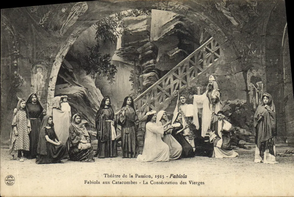 Theater der Leidenszeit, 1913 - Fabiola in den Katakomben - Die Weihe der Jungfrauen - Vorderseite