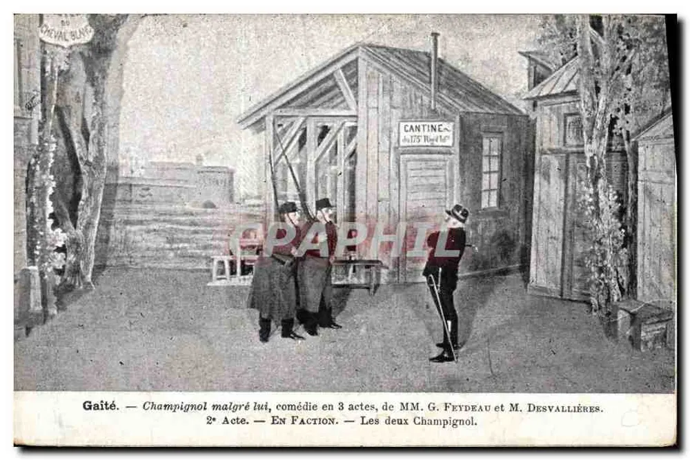Gaité — Champignol malgré lui, comédia em 3 atos — de MM. G. Feydeau e M. Desvallières - Frente