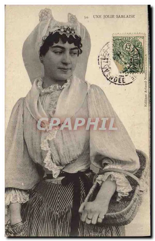 Une jolie Sablaise — n°54 — Édition Athaud, Nogent-sur-Oise - Frente