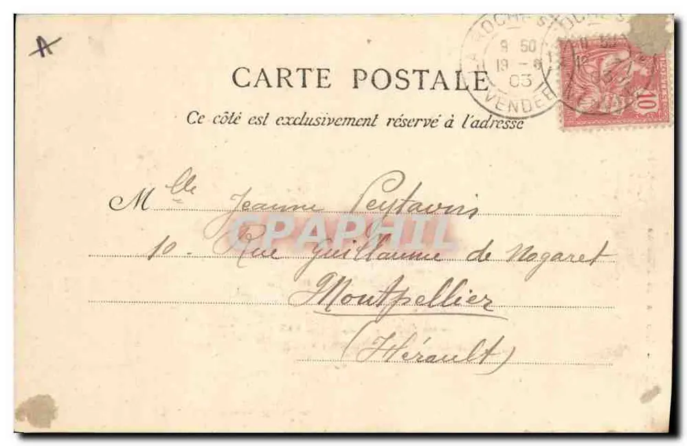 Les Sables-d'Olonne — Mulheres em traje local — editor Mariague, n° 108 - Verso