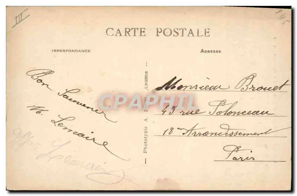Les Sables d'Olonne — Sablaise A.B. — Fototipia A. B. - Verso