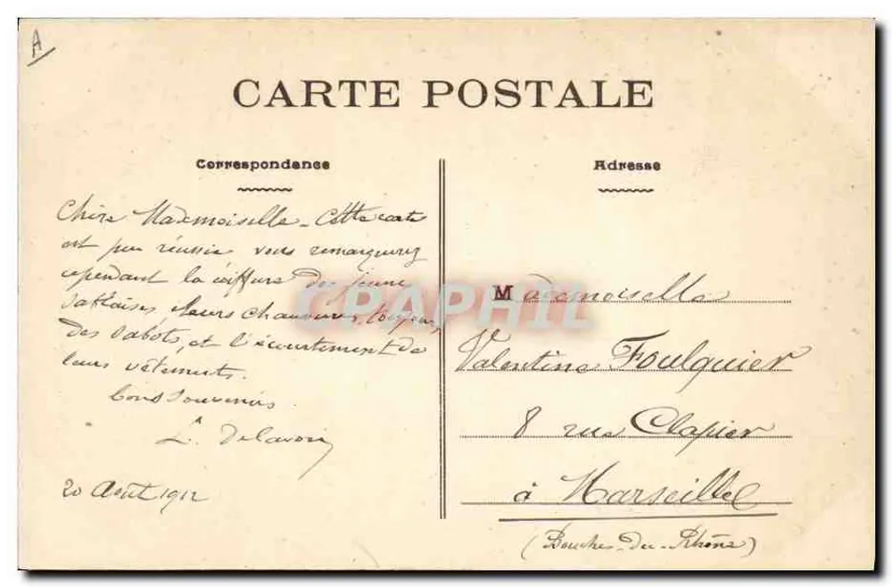 Aux Sables-d'Olonne (Vendée) — Die Bäderfrauen werden mit Küssen begrüßt — Edition der Nouvelles Galeries - Rückseite