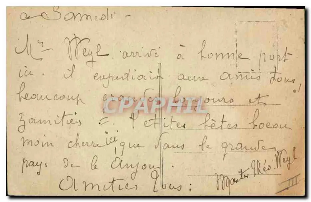 Les Sables-d'Olonne — Duas mulheres em traje tradicional — Limousin, editor, n° 217 - Verso