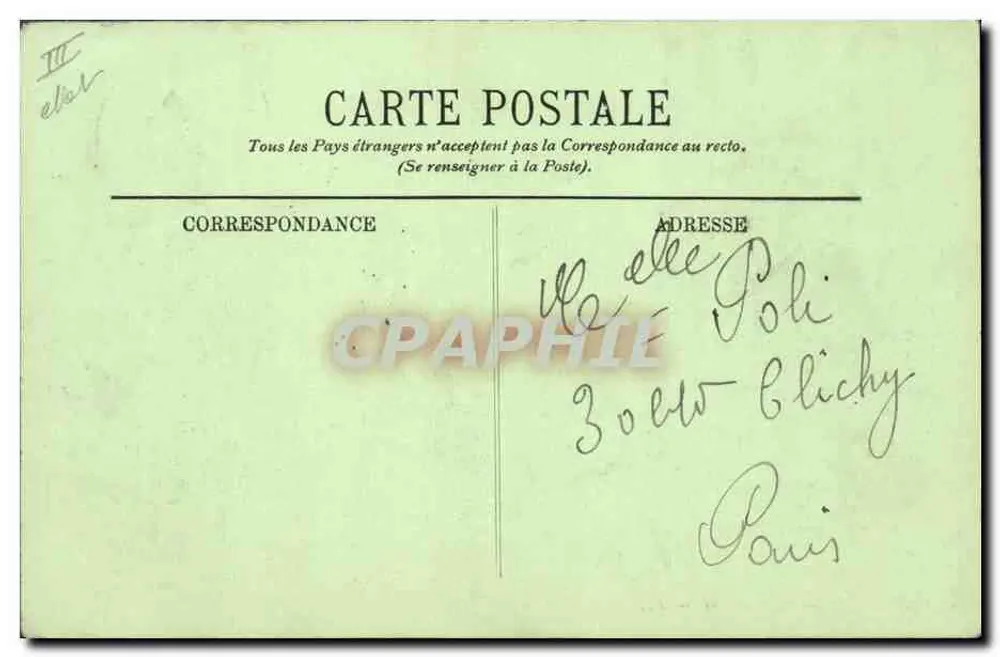 Types de Moulières — LL. — n° 3028 - Verso
