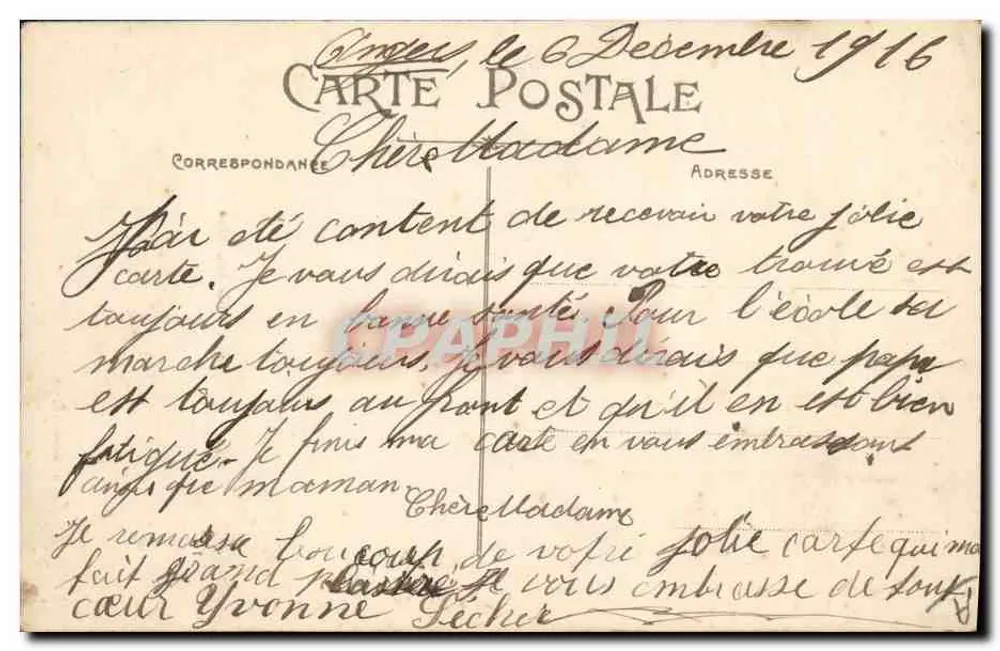 Coiffe Angevine — Coleção A. Bruel Angers, n°49 - Verso
