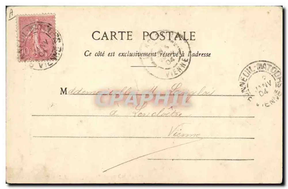 Une petite Lavandière — Les Costumes de l'Anjou — CHOLET, éditeur imprimeur - Verso
