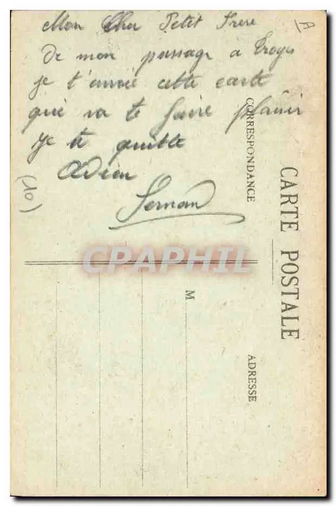 Troyes - Eingang zur Rue de la République — Coll. L. Mairiot, Troyes - Rückseite