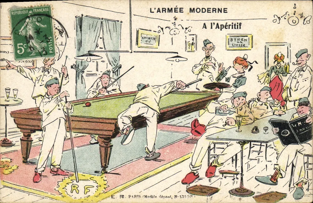A Armada Moderna no Apéritivo — E.R. Paris, Modelo Depositado N.13108 - Frente