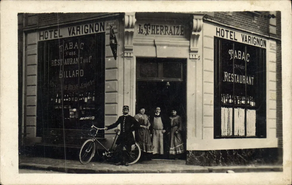 Hôtel Varignon — Tabakladen und Restaurant — L. Therraize, Verlag - Vorderseite