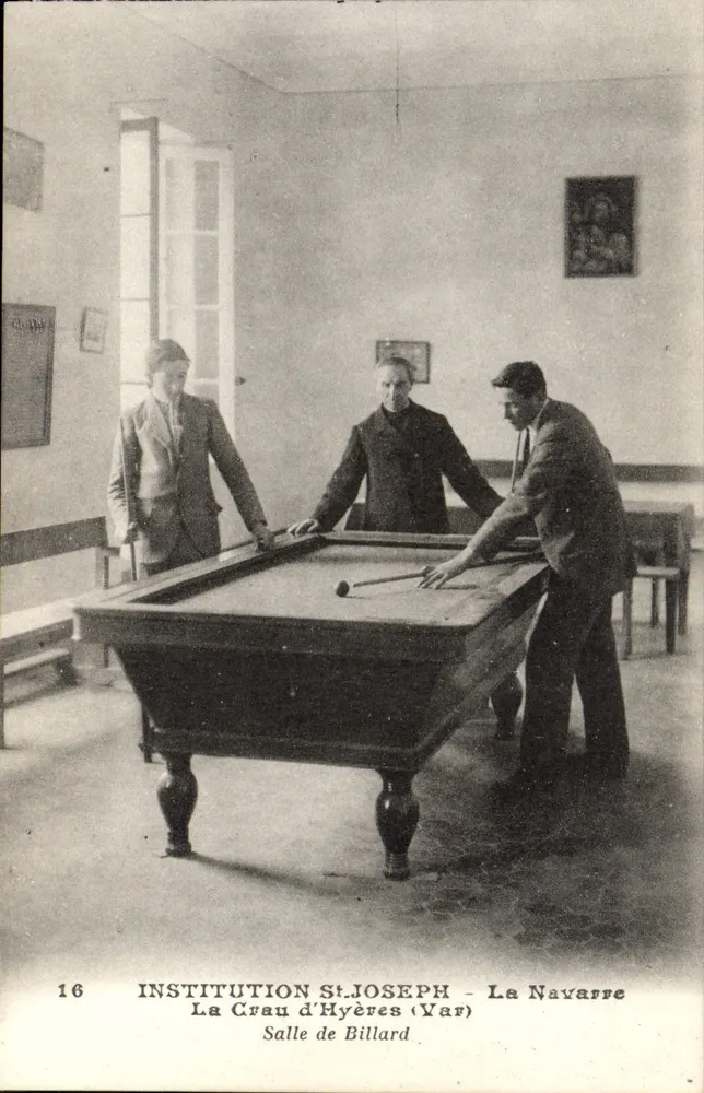 Billardraum — Institution Saint-Joseph, La Navarre — Serie 16 - Vorderseite