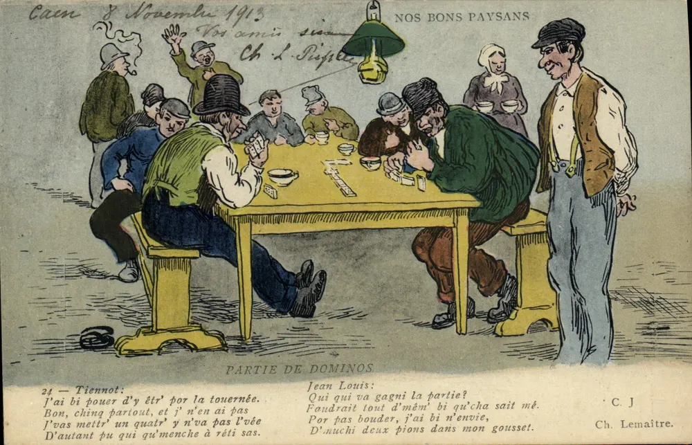Partida de dominó — Caen — Ch. Lemaitre, n°24 - Frente