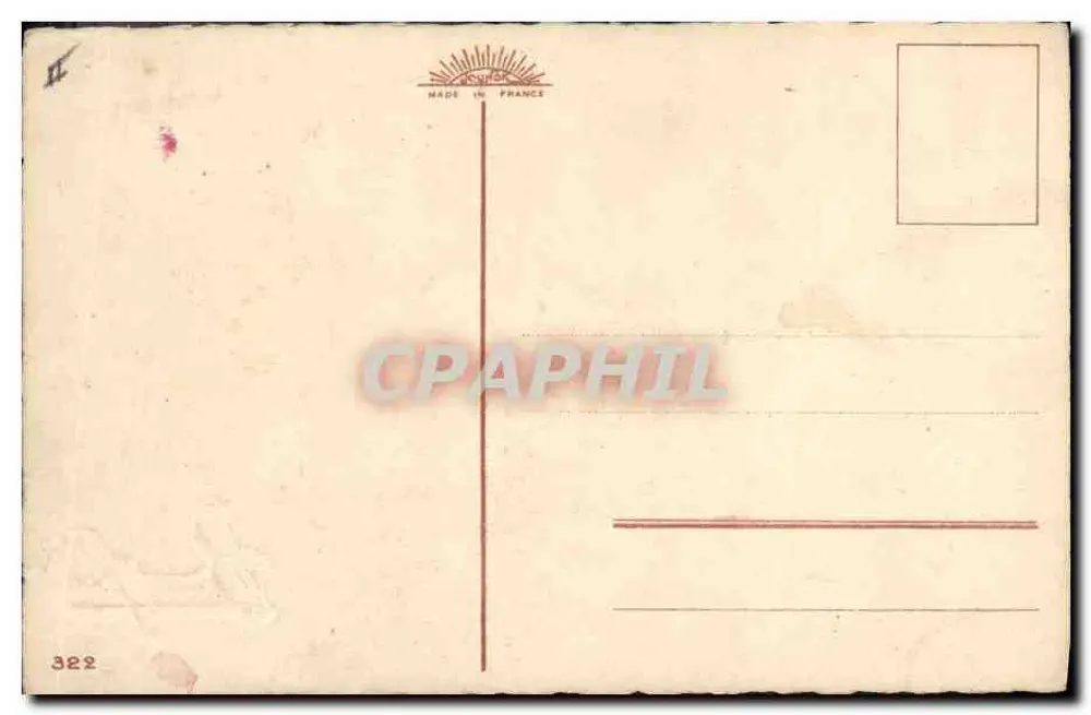 Rozen — Gelukkige verjaardag — onbekende uitgever, n° 322 - Achterkant