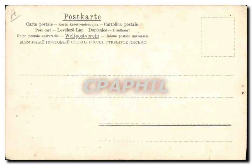 Piglets sur trèfle à quatre feuilles — jeu de mots pour le 1er avril — éditeur A.&N.B. n° 370 - Verso