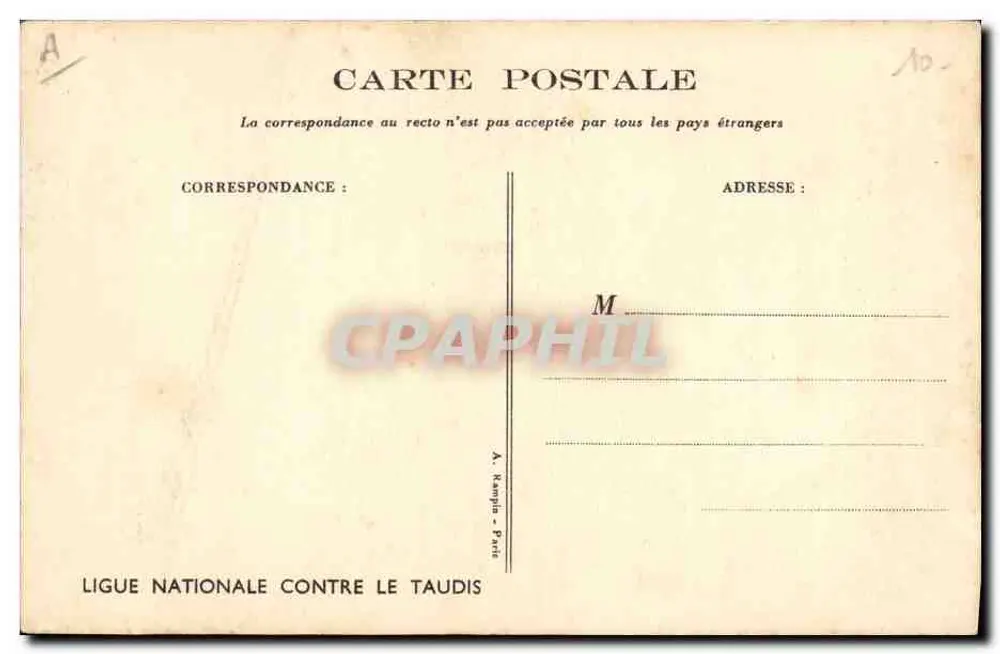 A segunda Maman — cena de cozinha com porco — editor: A. Rampa - Paris - Verso