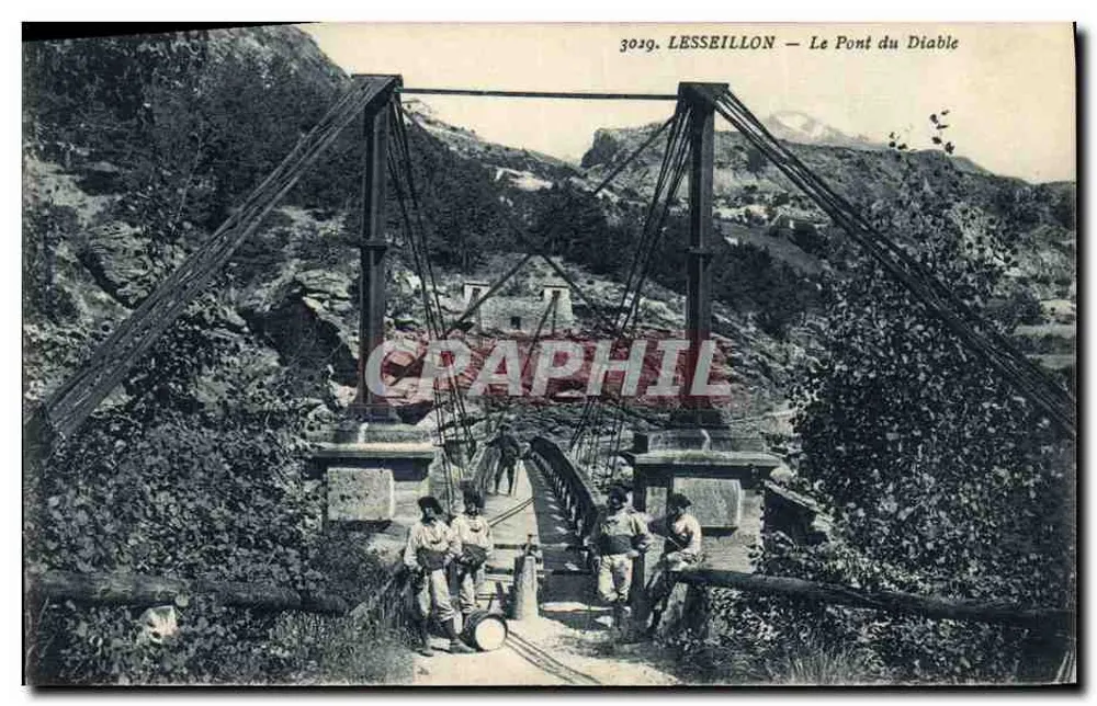 Lesseillon — Le Pont du Diable — Verlag P. de Nigrou, Nr. 3019 - Vorderseite