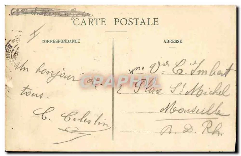 Chasseurs Alpins en reconnaissance — montagne enneigée — A. Savvaigo, Nice - Rückseite