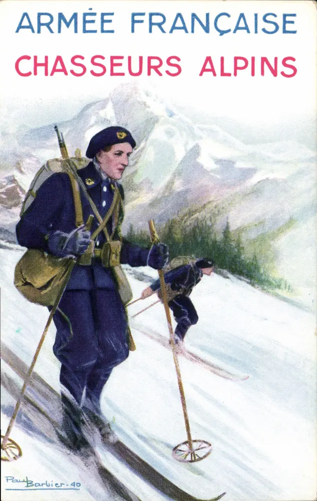 Französische Armee — Alpinisten — Paul Barbier-40 - Vorderseite