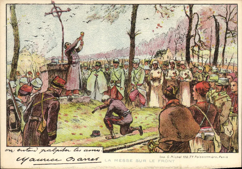 Die Messe am Front — Imp. G. Michel 109, F. Poissonnière, Paris - Vorderseite