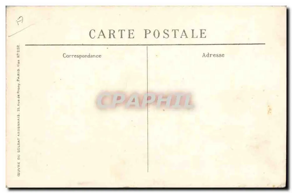Charleville — Die profanierte Stadt — R Bréval, 1916 - Rückseite
