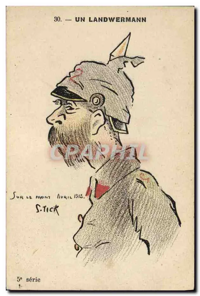 Ein Landwirt — Auf dem Front April 1915 — S. TICCK, 5. Serie - Vorderseite