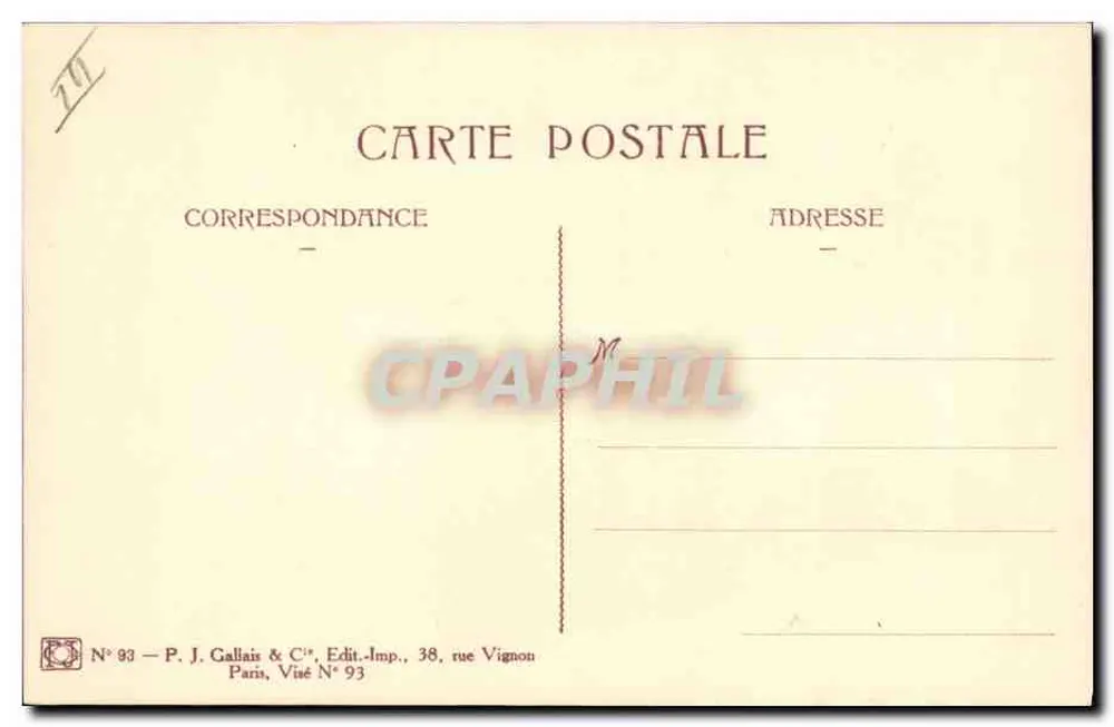 Patroninnen und Soldaten — LERROY — P. J. Gallais & Cie, Paris - Rückseite
