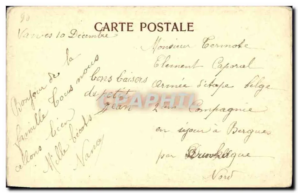 Germanização da Bélgica — caricatura satírica — editor não identificado, n° de série 94 - Verso