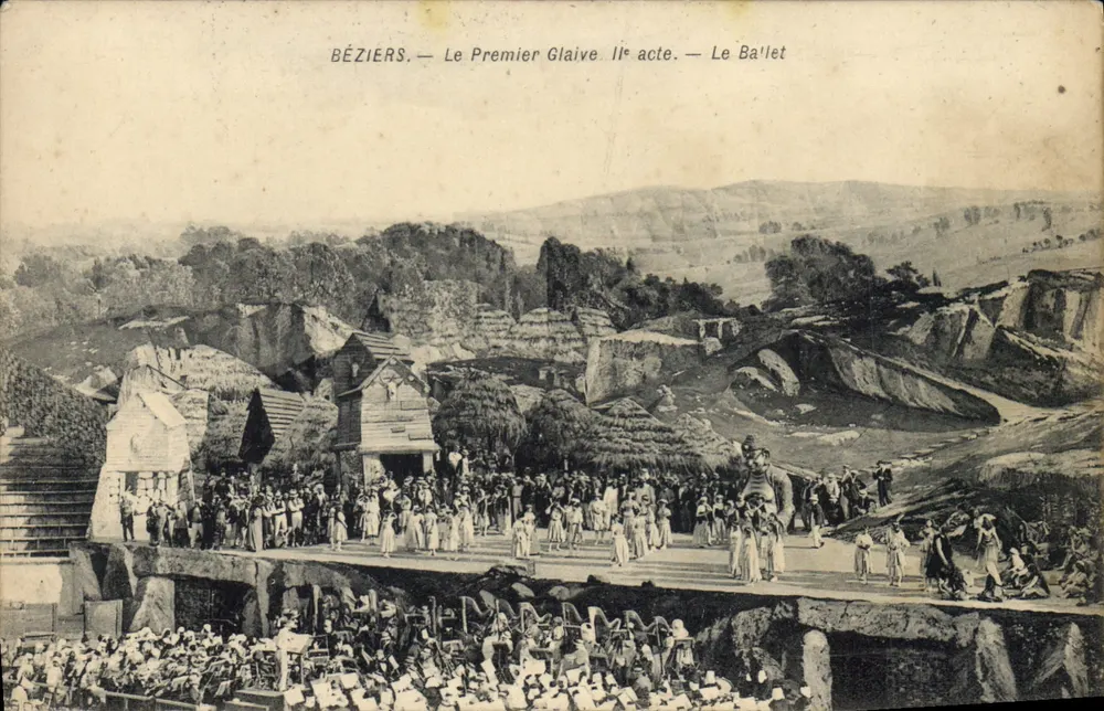 Béziers — Der erste Schwert. 1. Akt. — Der Ballett - Vorderseite