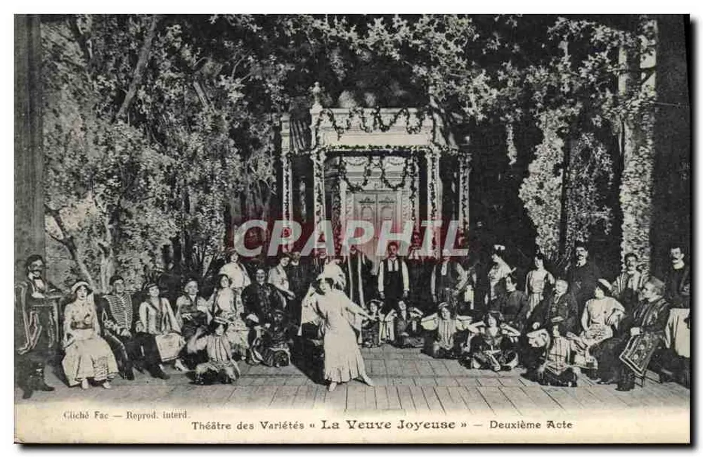 Varietétheater « La Yeuve Joyeuse » — Zweiter Akt - Vorderseite