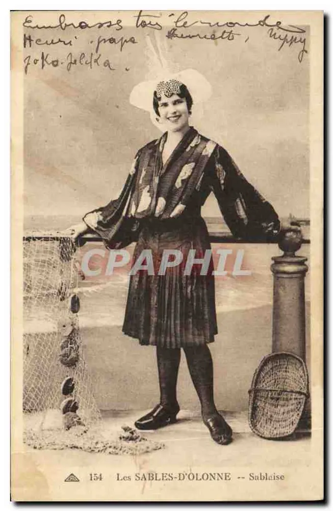 Mulher em kimono — Les SABLES-D'OLONNE — Sablaïse, n°154 - Frente
