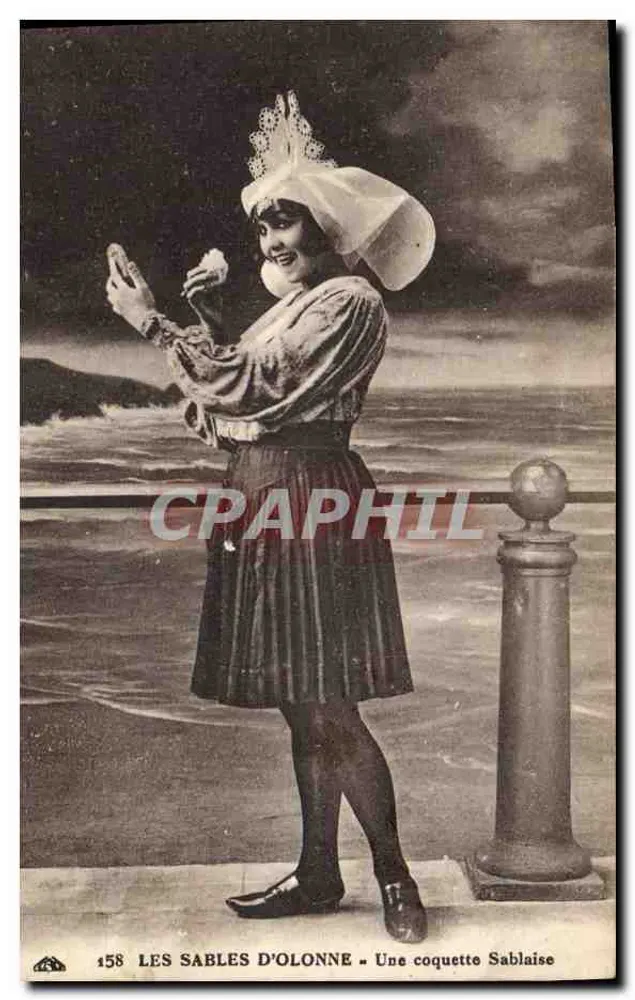 Les Sables d'Olonne — Una graziosa Sablaise — Les Sables d'Olonne - Recto