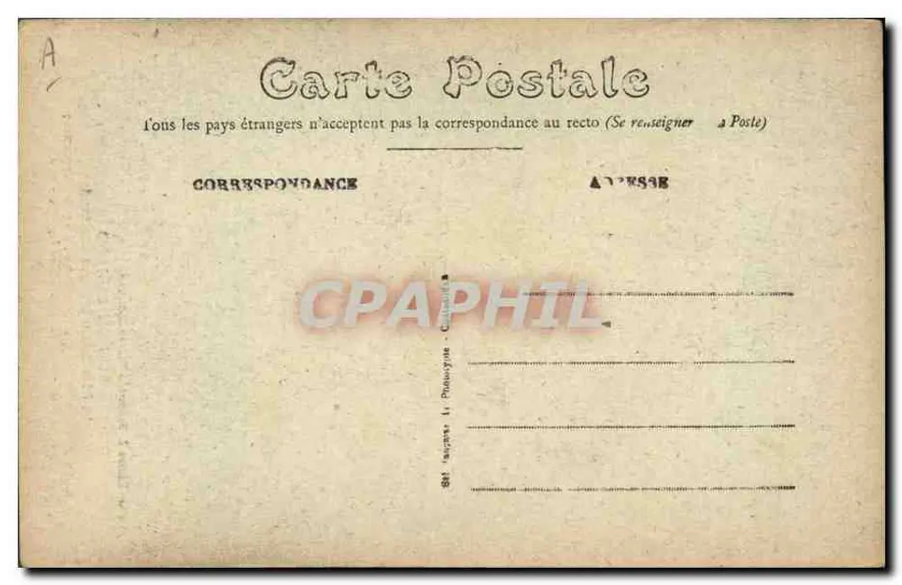 Sarthe-Kleidung — Der Vater Quérû fast normannisch — Foto-Ausgabe J. Bouveret, Le Mans - Châteaudun - Rückseite