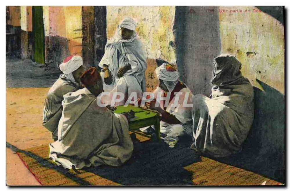 डोमिनो के एक खेल — मोरक्को — अज्ञात प्रकाशक, श्रृंखला संख्या 199 - आगे
