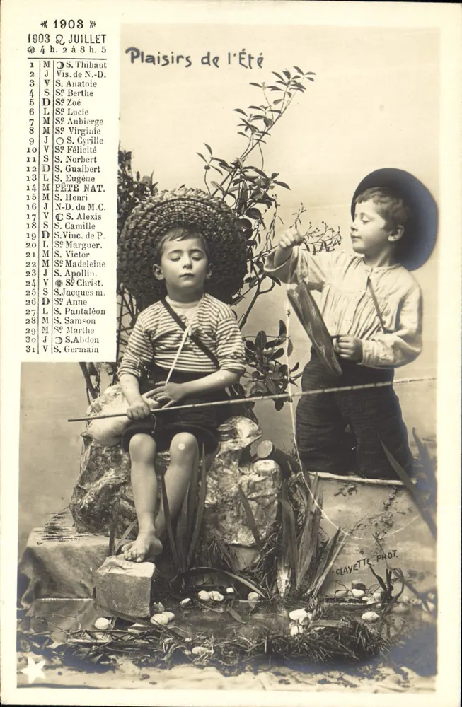Plaisirs de l'Été — 1903 — Clayette Phot. - Vorderseite