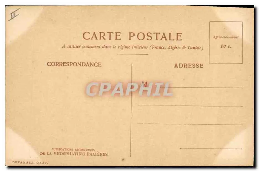 Bukiet kwiatów — Publications Artistiques de la Phosphatine Falières — PI. I. - Rewers
