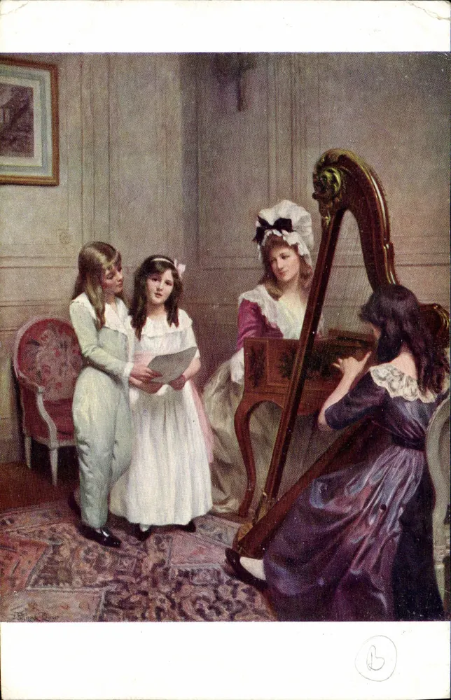Salon de Paris — Das kleine Konzert — J. Philippar-Quinet, Nr. 109 - Vorderseite