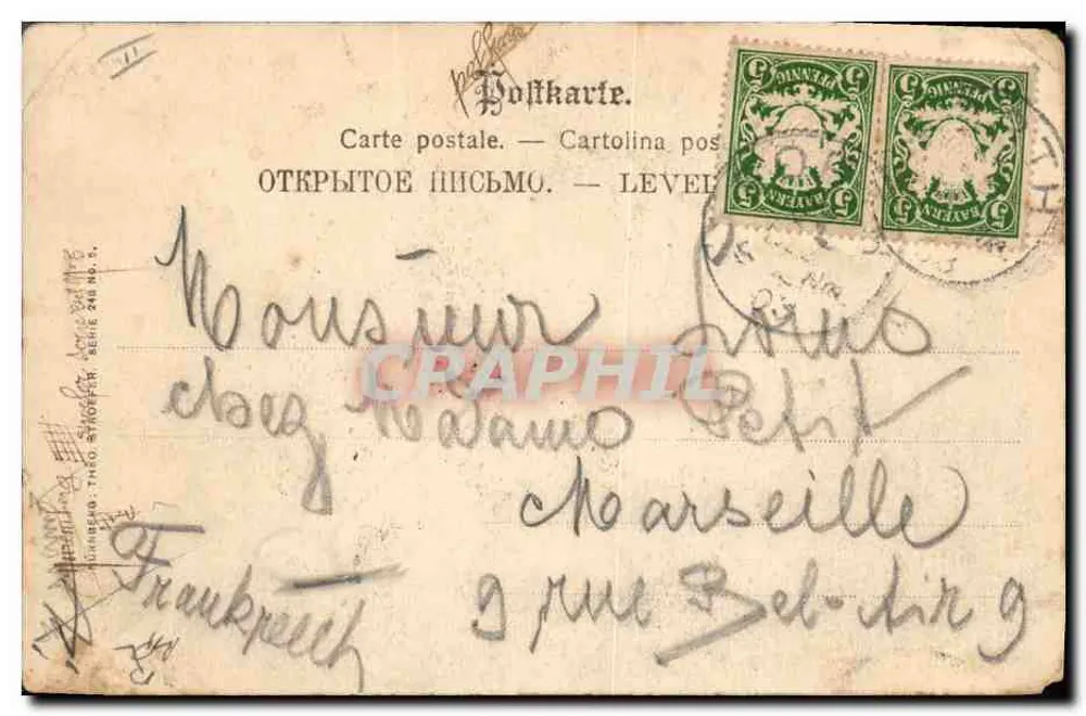 Bambino con due vacche — scena pastorale — editore non identificato - Verso