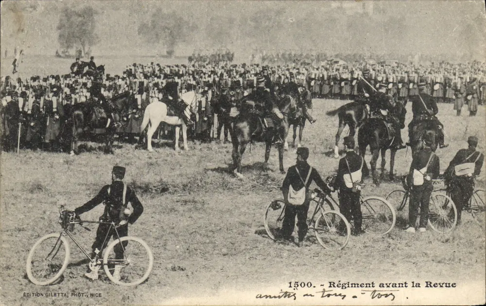 Regiment vor der Revue — 1500 — Giletta Edition, Foto, Nice - Vorderseite