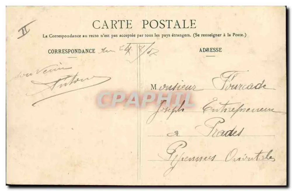 Französisch-Italienische Grenze - Poste-Vigie — E. Reynaud Verlag, Nr. 1269 - Rückseite