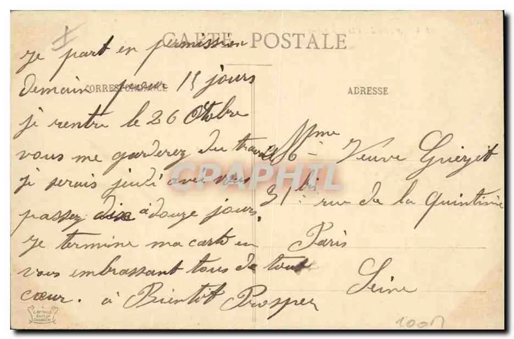 Alpinisten in den Bergen — 1816 — Verlag nicht sichtbar - Rückseite