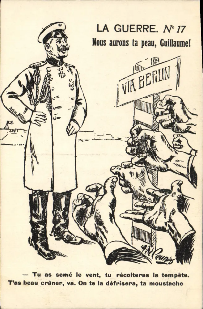 Der Krieg. Nr. 17 — antisemitische Karikatur — A.F. Laulau, Toulouse - Vorderseite