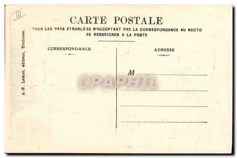 A Guerra — O Jantar Cancelado — A.F. Lagrave, editor, N° 16 - Verso