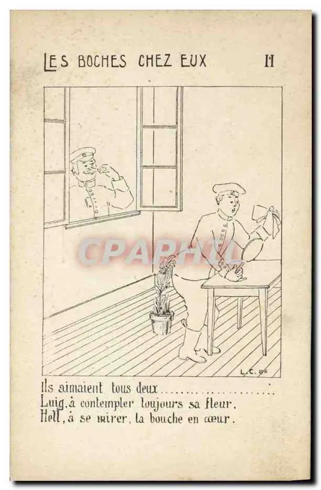 Les Boches chez eux — Série II — Editada por L'HUY, Marselha - Frente