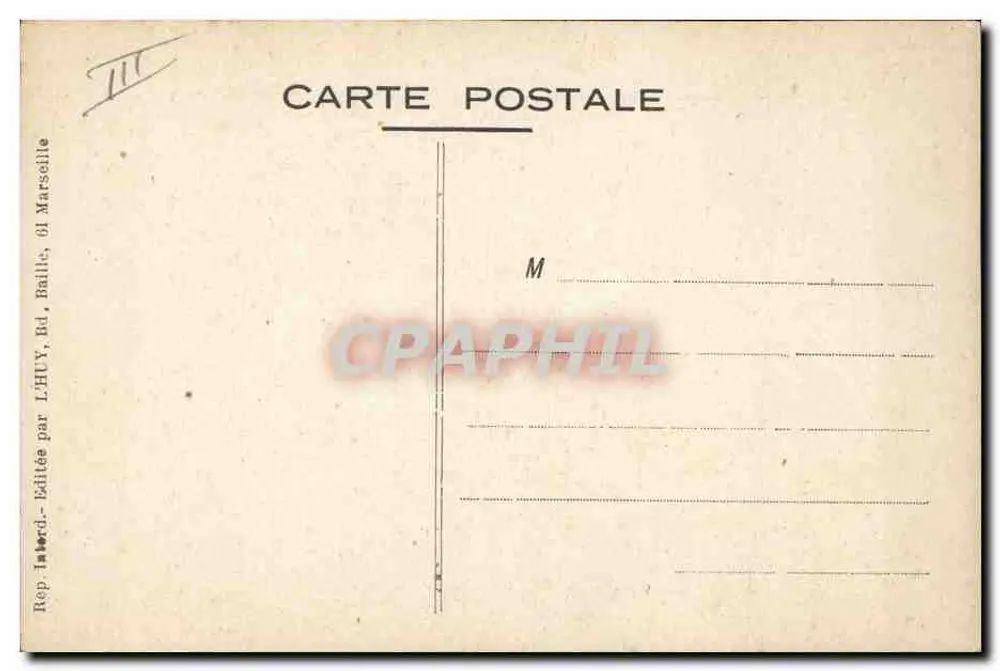 Os Boches em casa — IV — L.HUY, Marselha - Verso